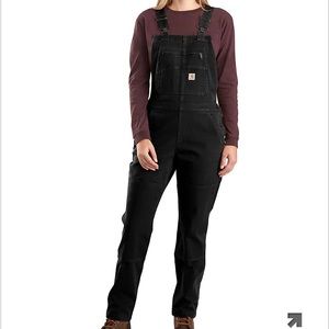 Womens Carhartt Double Knee Relaxed Fit Bibs/Overalls